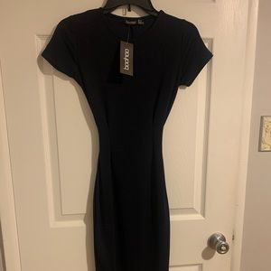 Navy blue Boohoo dress